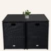 Horrocks 8 Seater Outdoor Dining Set-Black - Thumbnail Image 12