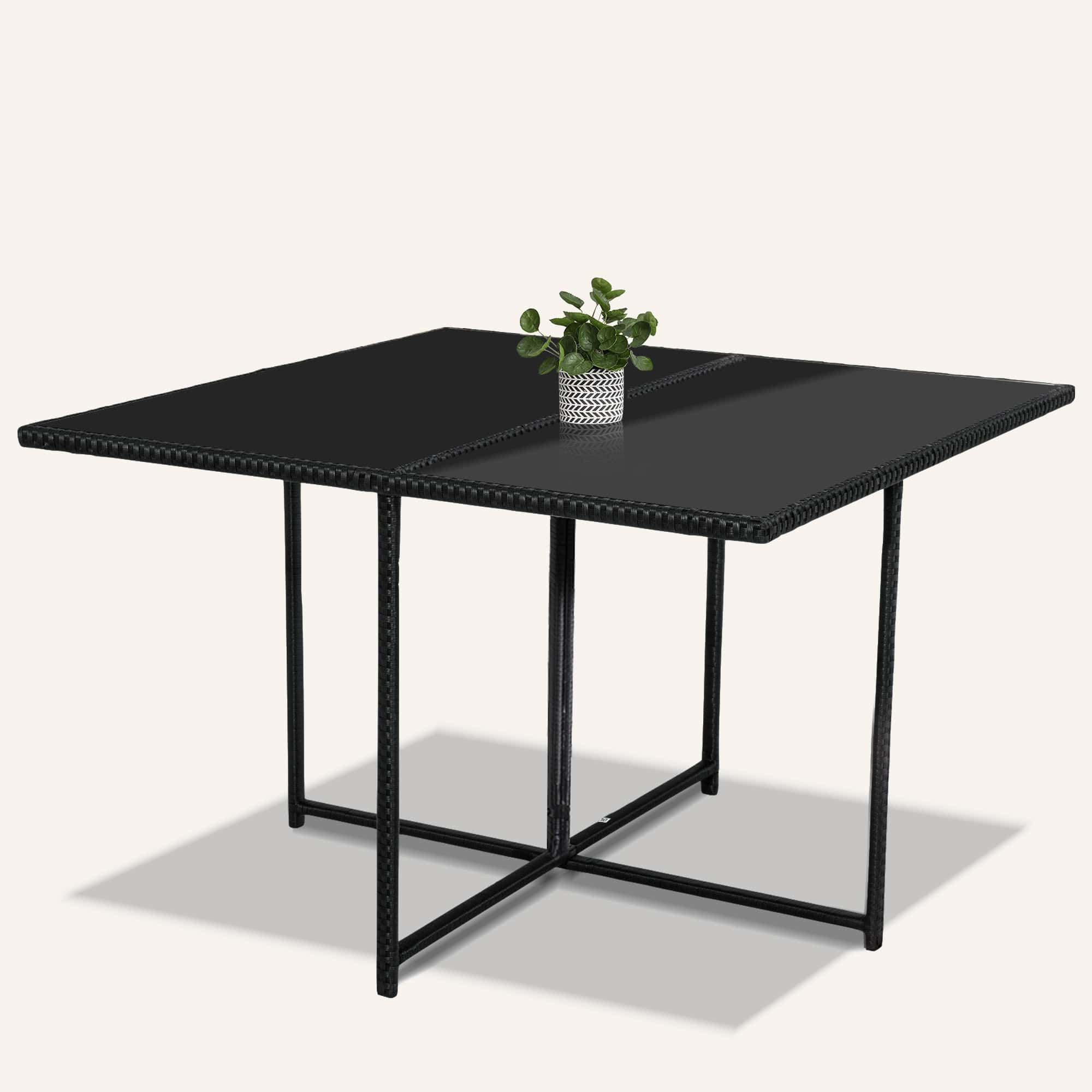 Horrocks 8 Seater Outdoor Dining Set-Black - Image 13