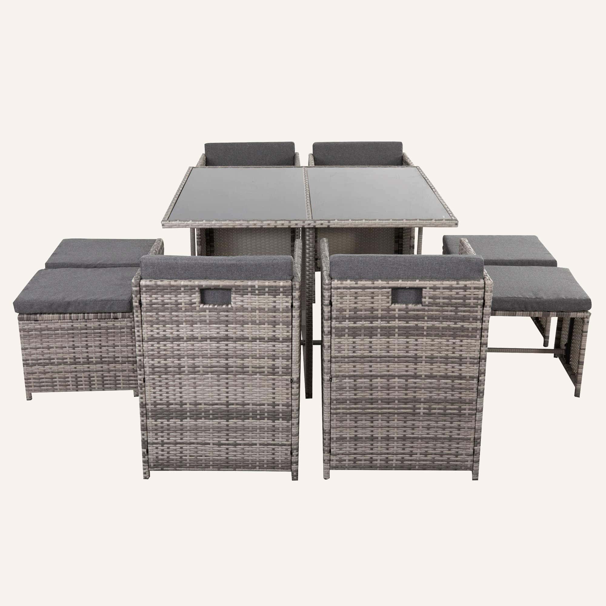 Horrocks 8 Seater Outdoor Dining Set-Grey - Image 8