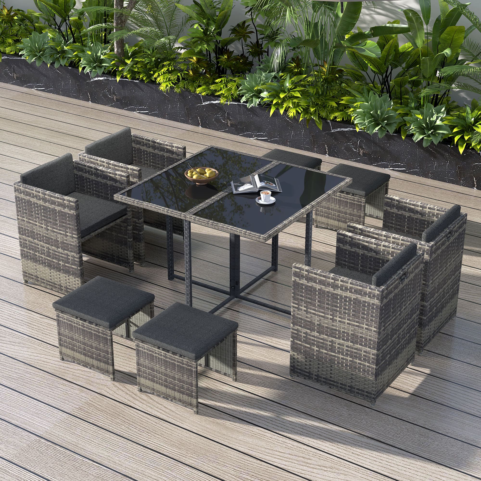 Horrocks 8 Seater Outdoor Dining Set –Grey  Dreamo Living Australia