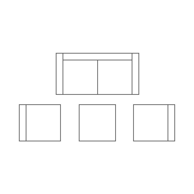 Conversation set layout