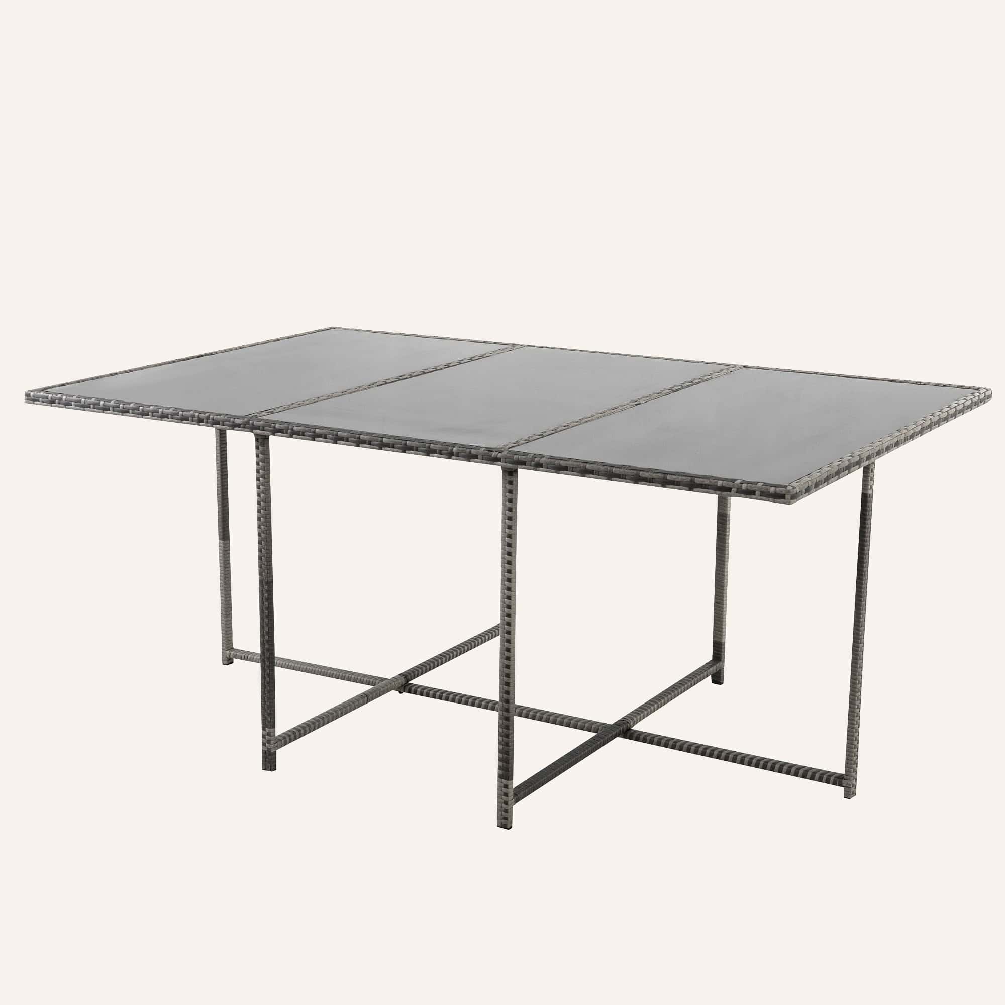 Bali 11 Piece Outdoor Dining Set-Grey - Image 8