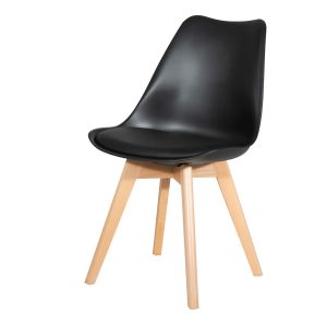 4 x Replica Eames Chairs Dining Office Cafe Lounge-Alala Black