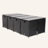 Bali 13PC Outdoor Dining Set-Black - Thumbnail Image 7