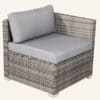 8PC Outdoor Dining Set Wicker Table & Chairs-Grey - Thumbnail Image 8