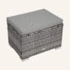 8PC Outdoor Dining Set Wicker Table & Chairs-Grey - Thumbnail Image 12