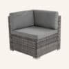 8PC Outdoor Dining Set Wicker Table & Chairs-Grey - Thumbnail Image 13