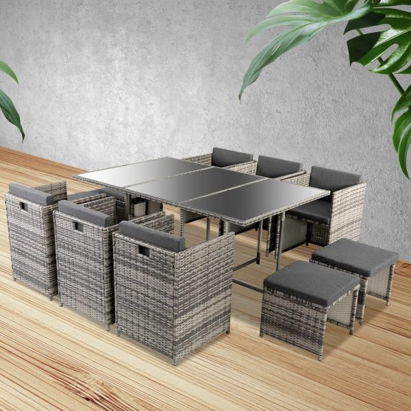 Grey Outdoor Setting Dining Set and Sofa Packages