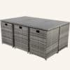 Grey Outdoor Setting Dining Set and Sofa Packages - Thumbnail Image 6