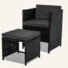Outdoor Furniture Packages Horrocks 8 Seater Dining Set + Bondi 4 Seater Lounge Sofa - Black - Thumbnail Image 12