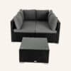 Outdoor Modular Lounge Sofa Bondi-Black - Thumbnail Image 8
