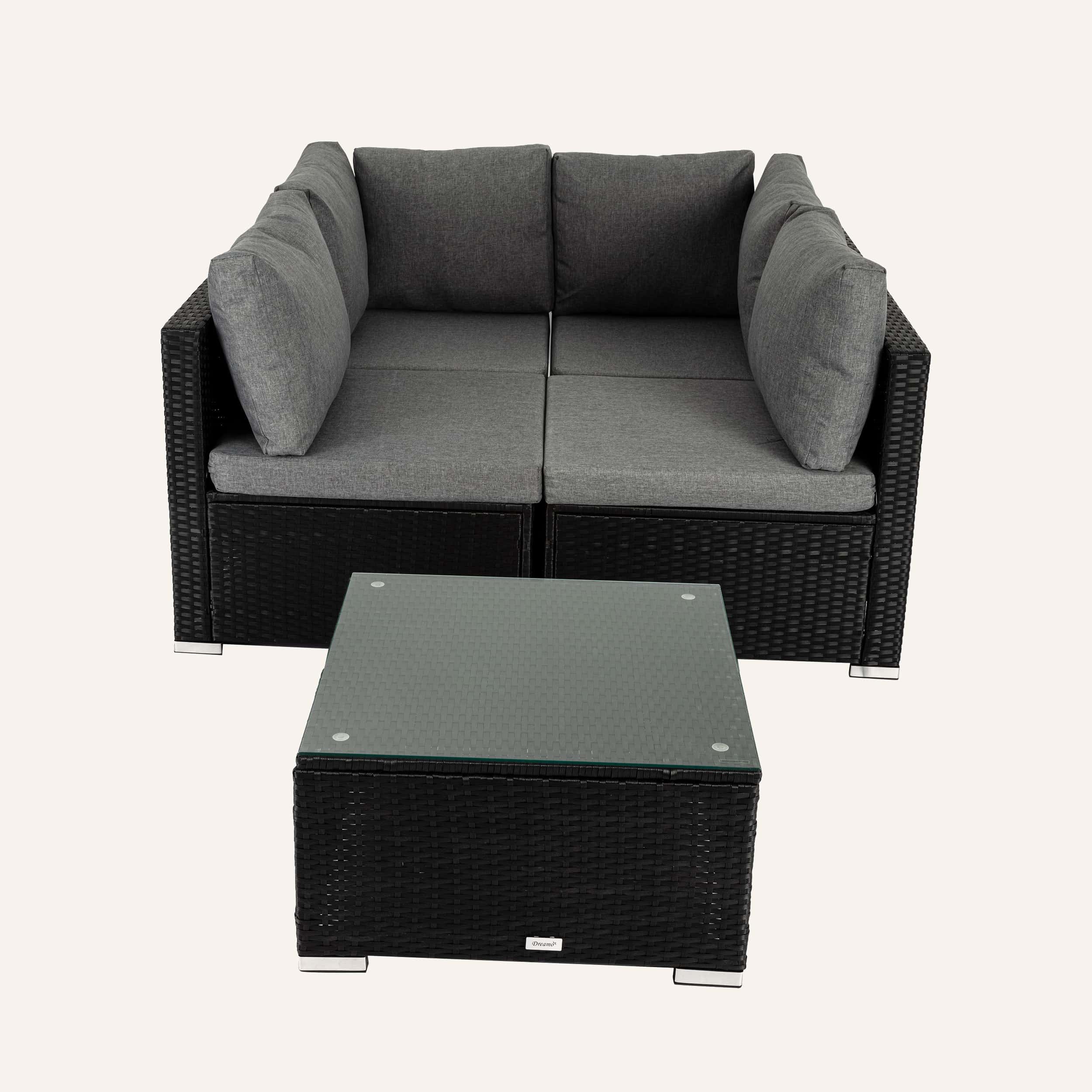Outdoor Modular Lounge Sofa Bondi-Black - Image 8