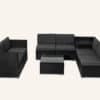 Outdoor Furniture Packages Bali 11 Piece Dining Set+ 8 Piece Lounge Sofa-Black - Thumbnail Image 9
