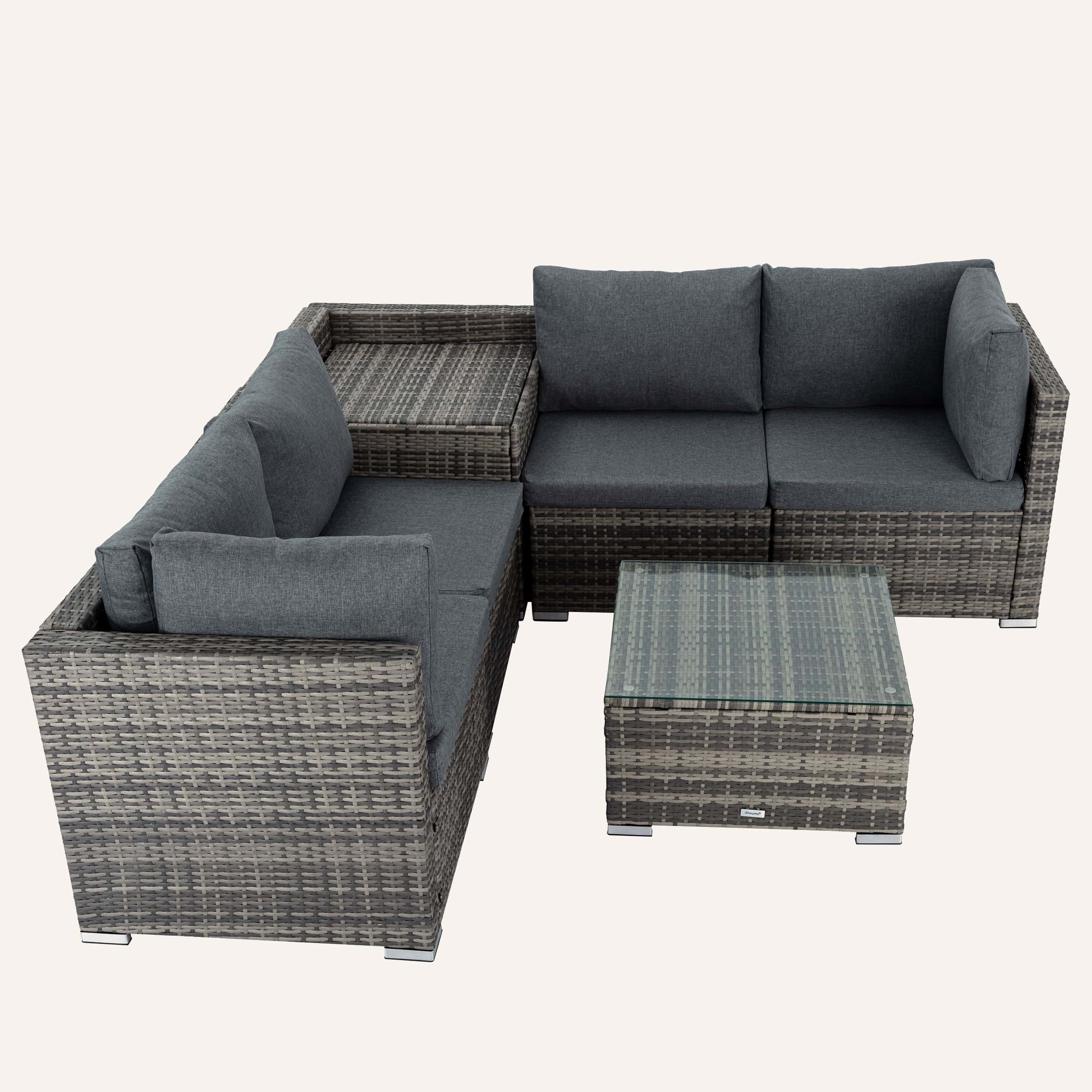 Grey Outdoor Setting Dining Set and Sofa Packages - Image 5