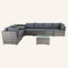 8PCS Outdoor Furniture Modular Lounge Sofa Lizard-Grey - Thumbnail Image 7