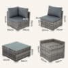 Grey Outdoor Setting Dining Set and Sofa Packages - Thumbnail Image 13