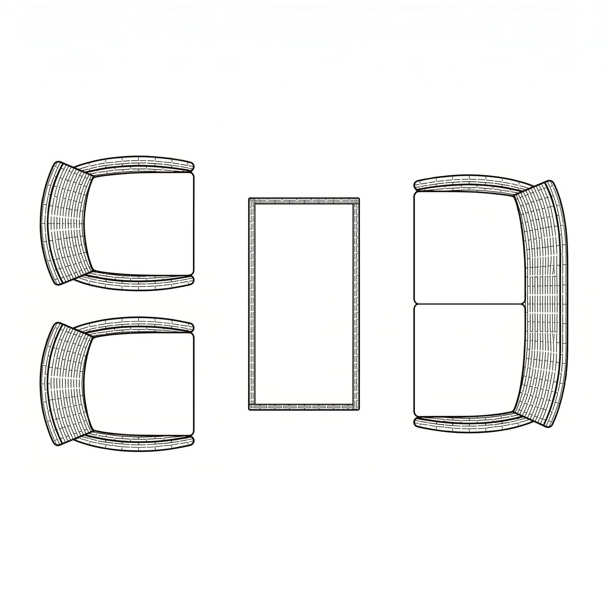 4 Seater Bistro Set