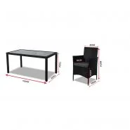DREAMO Dining Table Set Size