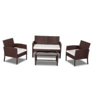 DREAMO 4 Pc PE Wicker Outdoor Set