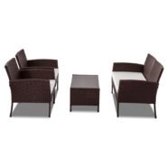 DREAMO 4 Pc PE Wicker Outdoor Set Side