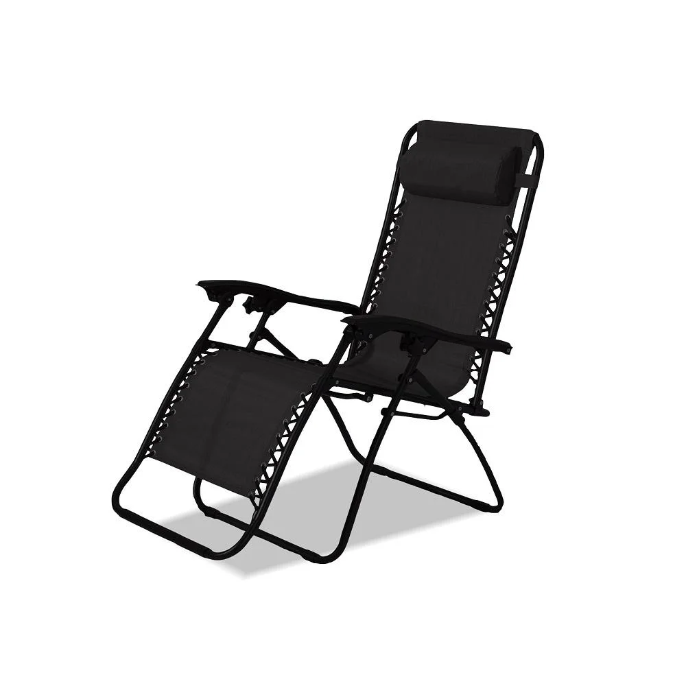 DREAMO Outdoor Portable Textilene Recliner Side