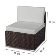 DREAMO Modular Lounge One Seater Sofa Size
