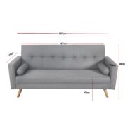 DREAMO 3 Seater Sofa Bed Size