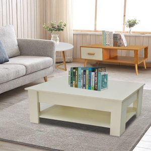Entertainment Unit TV Unit + Round Side Table + Lift Up Coffee Table