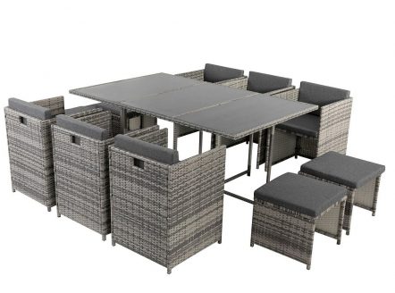 DREAMO Bali 11 Piece Dining Set Side