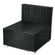 OTF-507508509S-BLK-11 DREAMO Modular Lounge One Seater Sofa Side