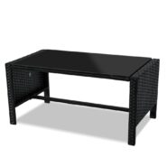 images DREAMO 4 Pc PE Wicker Outdoor Set Table
