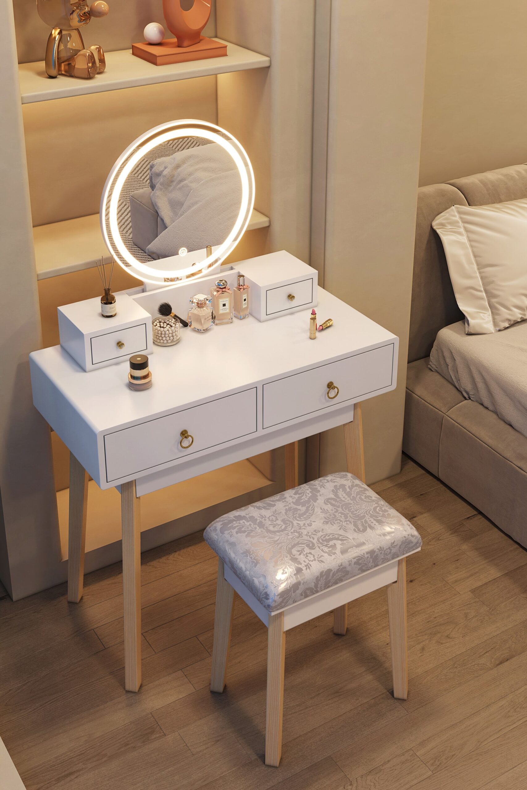 3 mirror vanity with lights deals