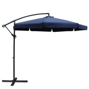 Azula Outdoor Umbrella in Navy - Garden, Poolside and Terrace Parasol