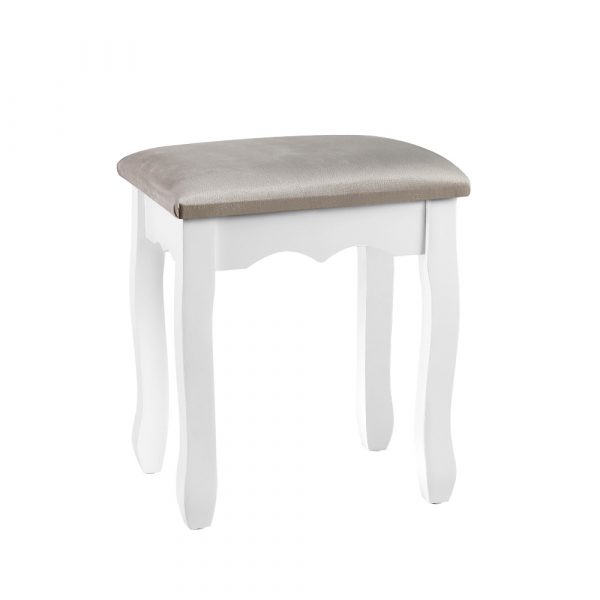Grey Stool for Dressing Table