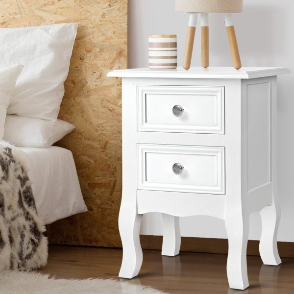 French Cabriole Bedside Table