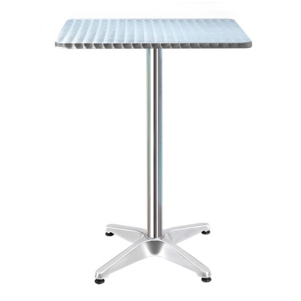 Adjustable Aluminum Outdoor Square Bar Table