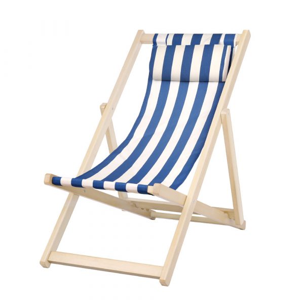 Classic Striped Deck Chair