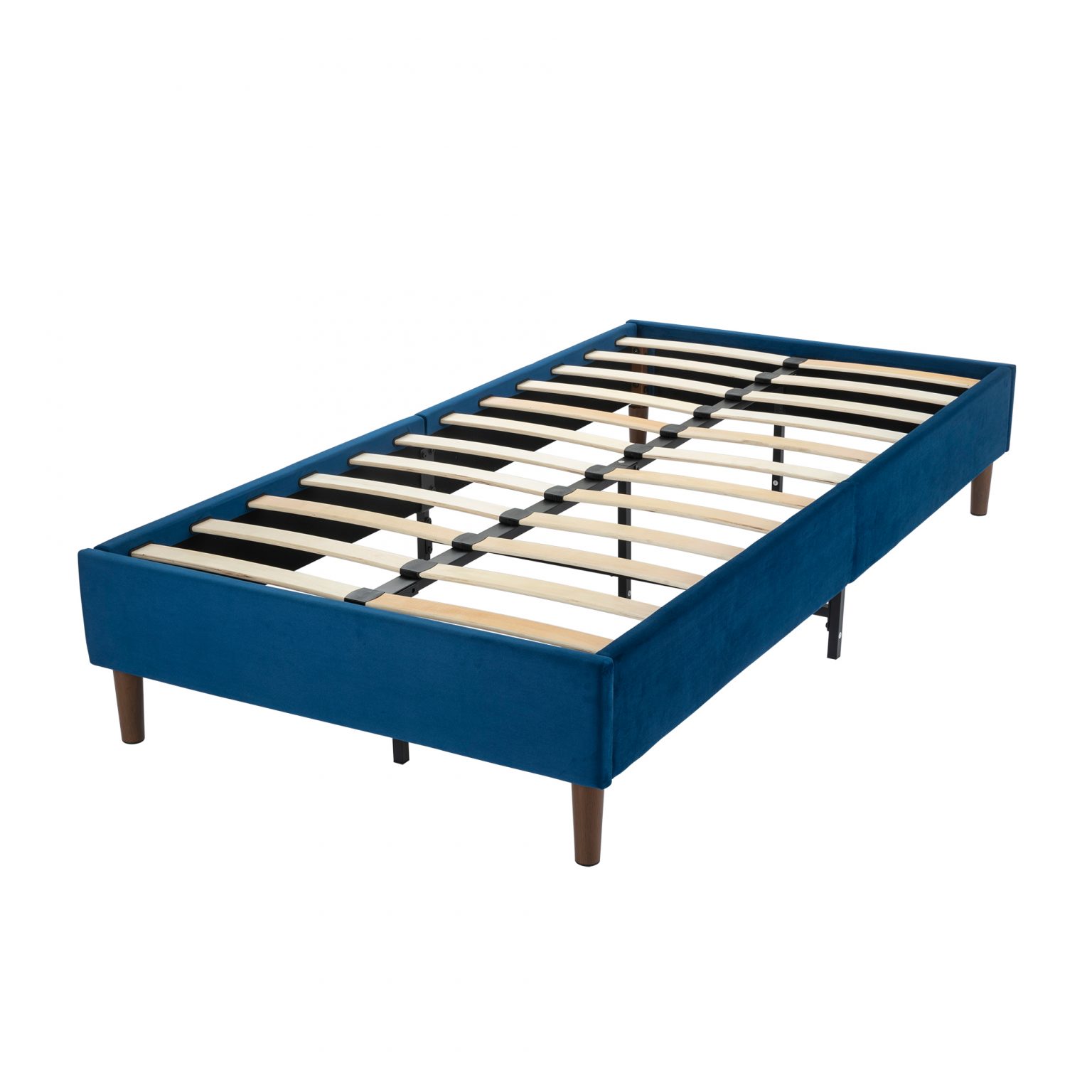 Velvet Blue Bed Frame Dreamo Living