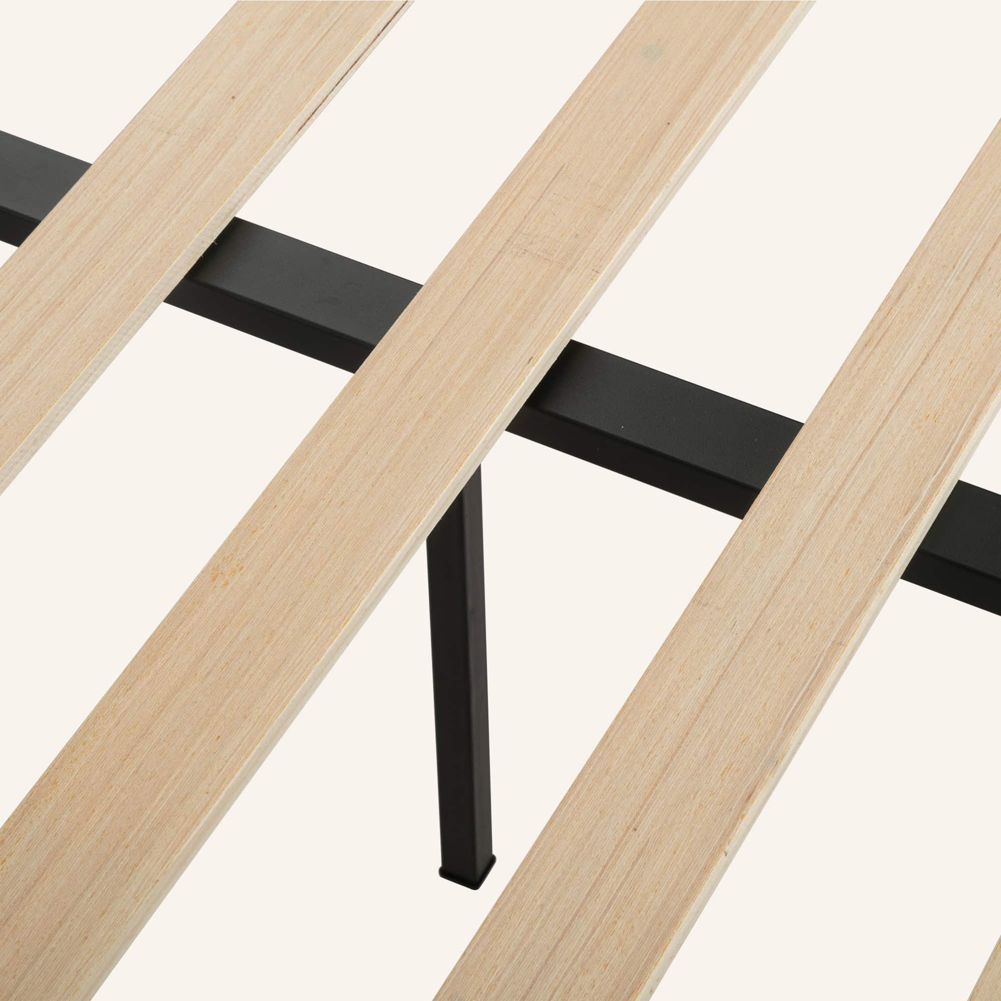 Warm Wooden Natural Bed Base Frame - Image 10