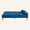 3 Seater Sofa Bed Couch with Cup Holder Velvet Navy - Thumbnail Image 9