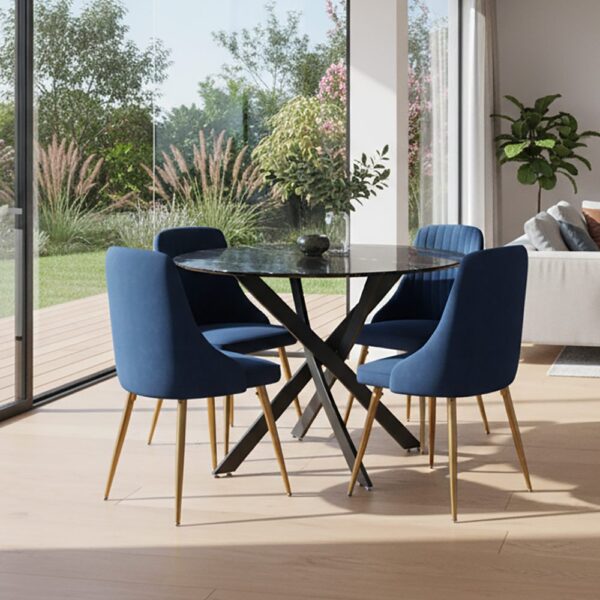 Marble Masterpiece Table and Chair Set