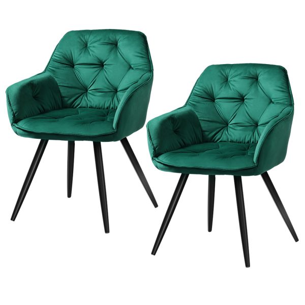 Green Upholstered Kitchen Chairs