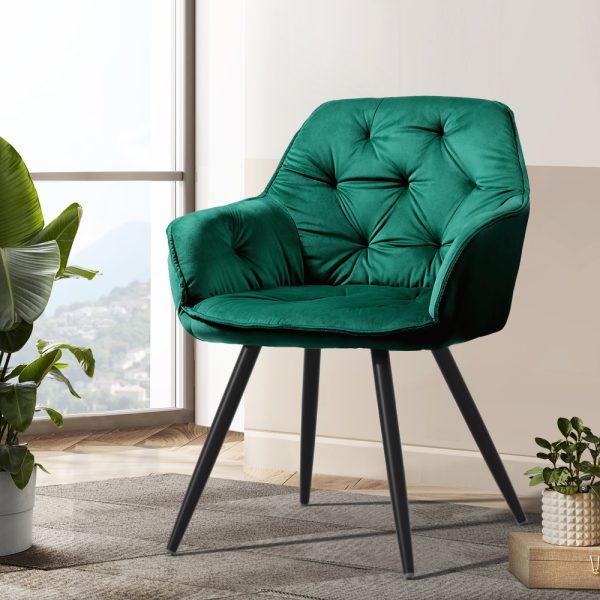 Green Upholstered Kitchen Chairs
