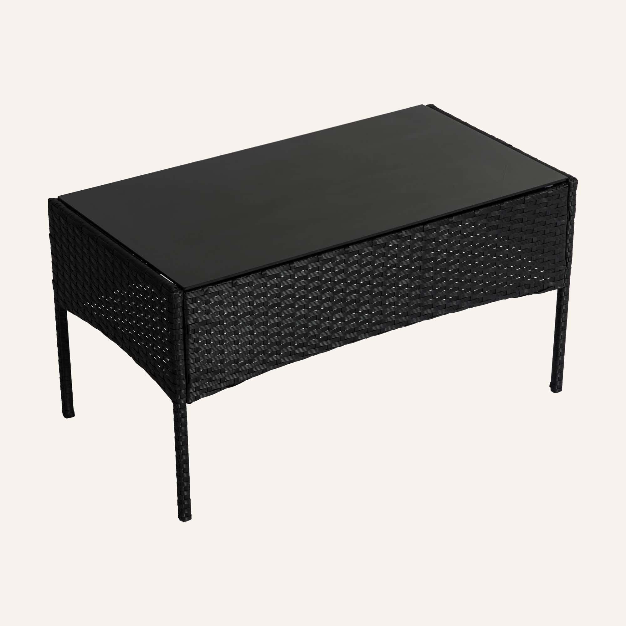 Ville 4-Seater PE Wicker Outdoor Lounge Sofa Set - Image 12