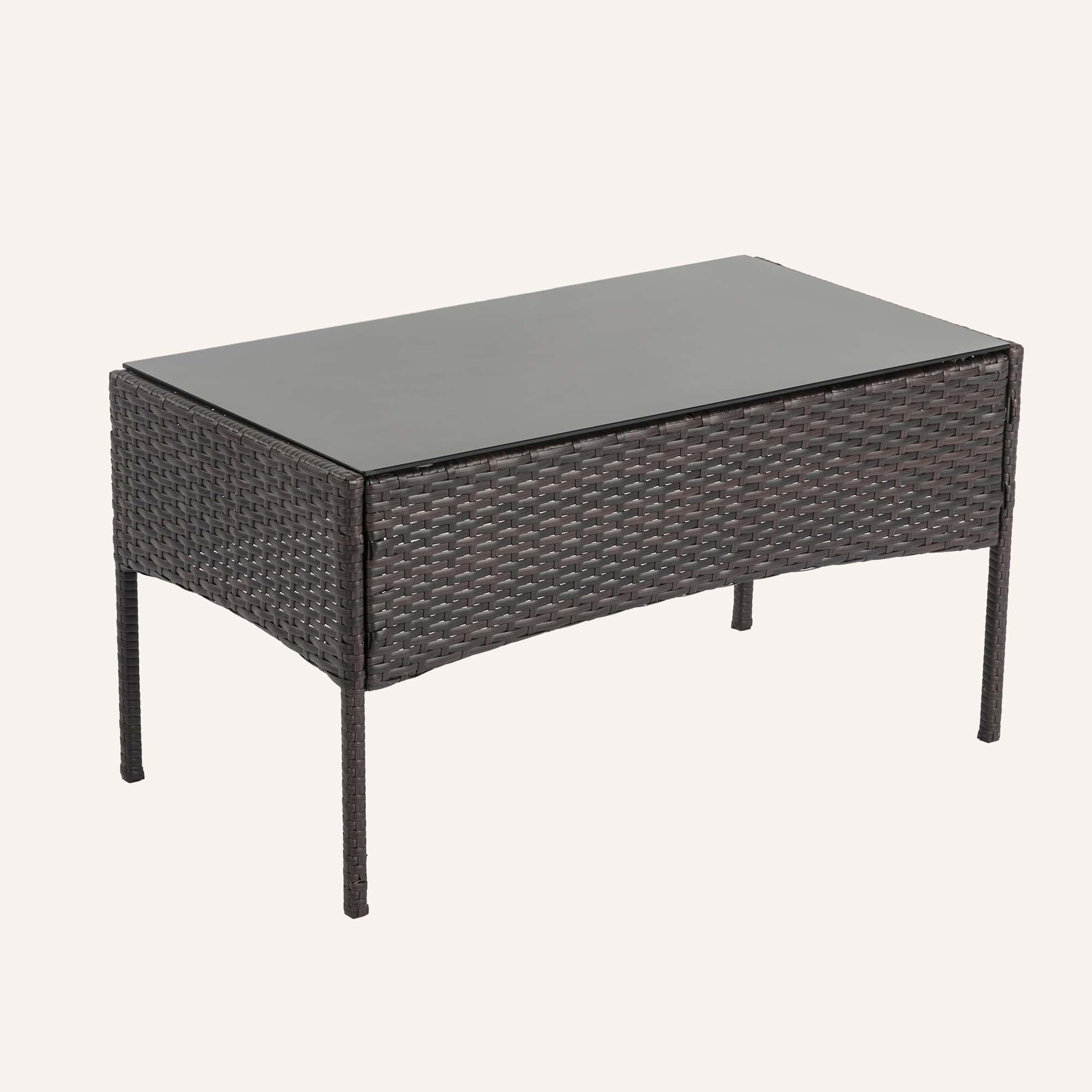 Breeze 4-Seat Wicker Outdoor Lounge Set - Image 7