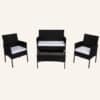 Ville 4-Seater PE Wicker Outdoor Lounge Sofa Set - Thumbnail Image 10