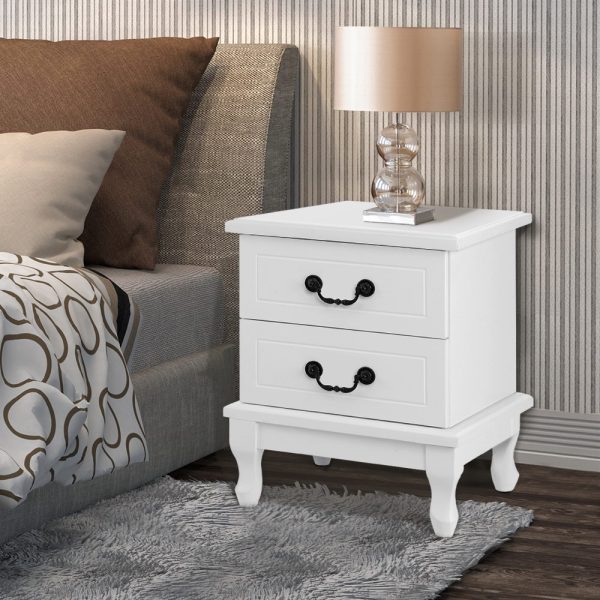 White Bedside Table Nightstand