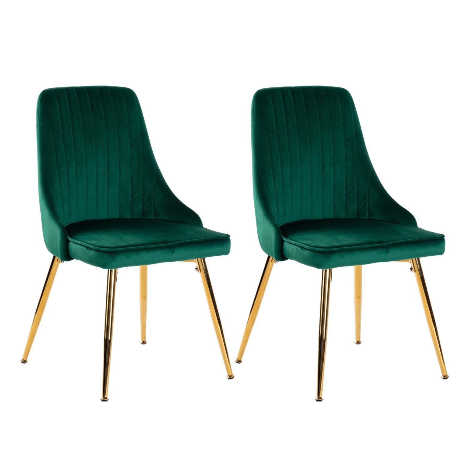 Natural Rectangular Dining Table with 4x Green Velvet Chairs - Dreamo ...