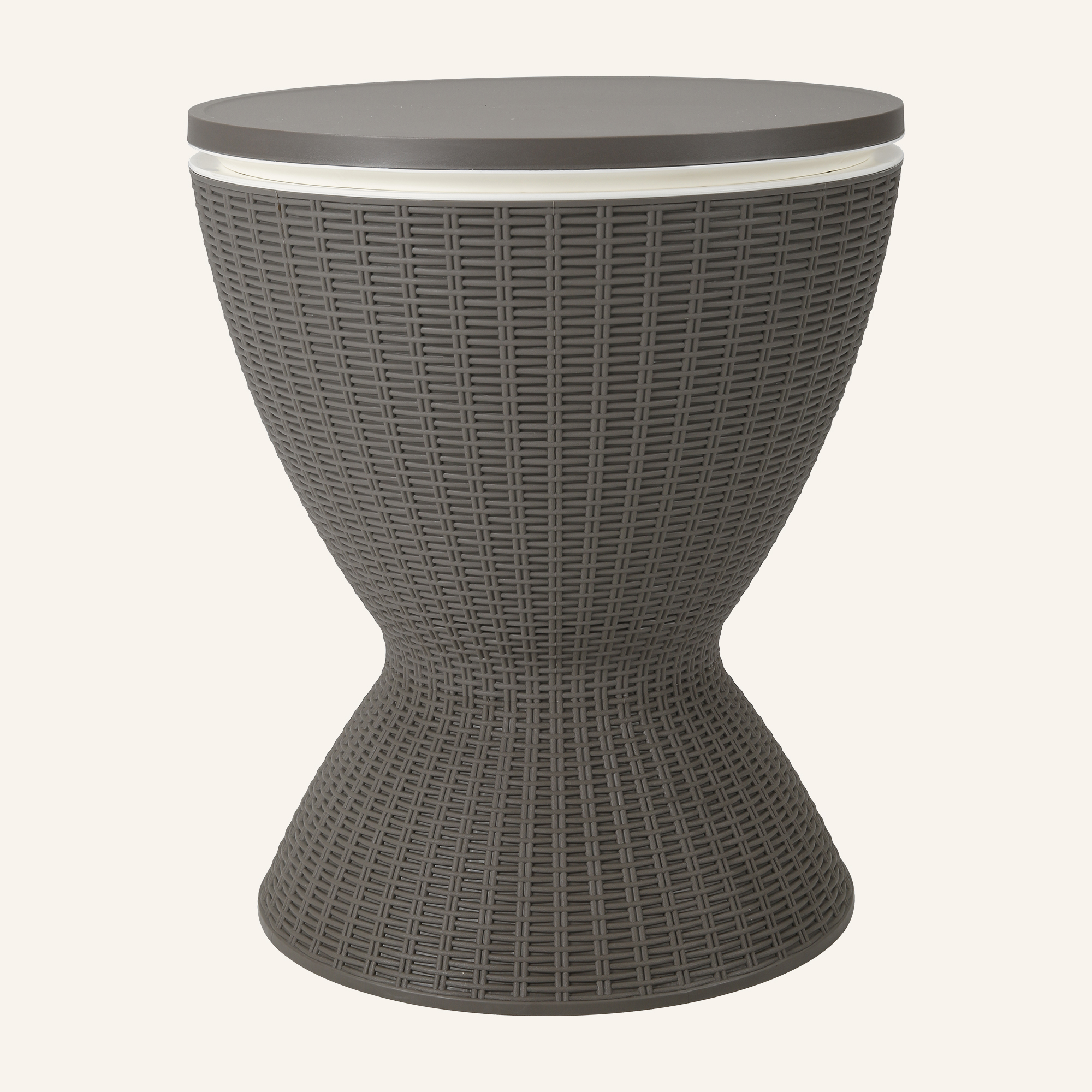 Taupe Ice Bucket Table - Image 5