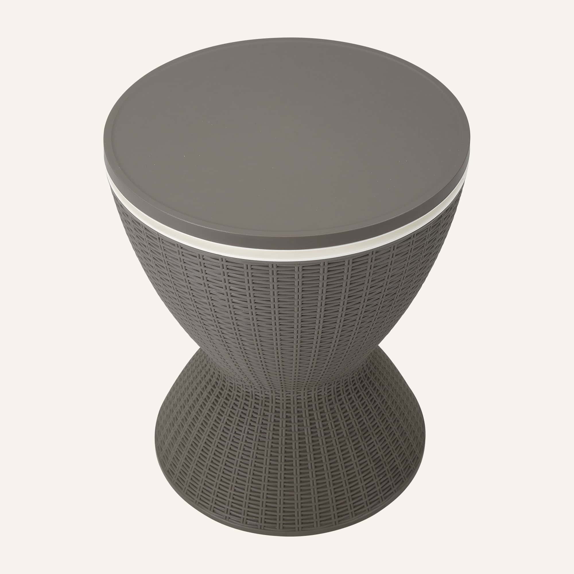 Taupe Ice Bucket Table - Image 6